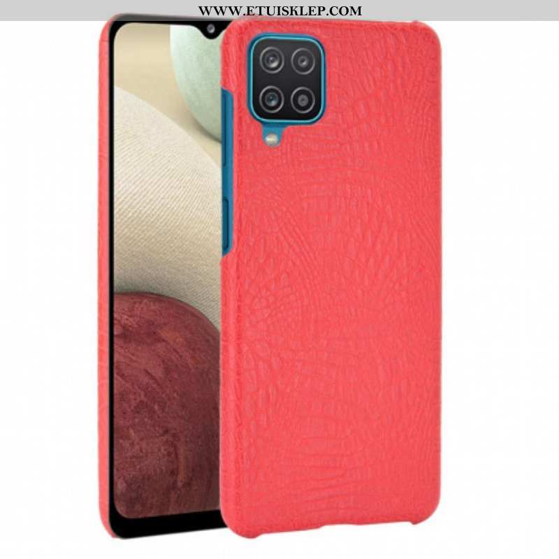 Etui do Samsung Galaxy M12 / A12 Efekt Skóry Krokodyla